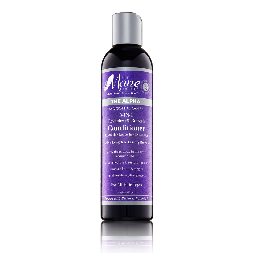 The Alpha Soft As Can Be Revitalize & Refresh 3-in-1 Co-Wash, Leave In, Detangler 8oz
