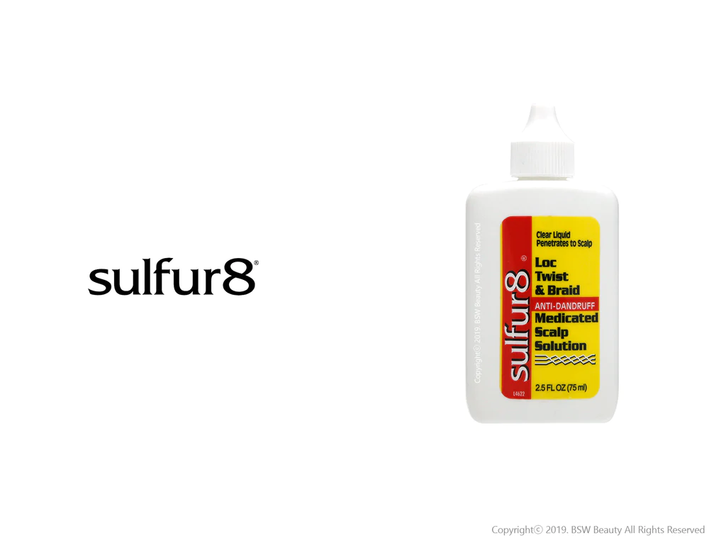 Sulfur8 Loc Twist and Braid Anti Dandruff Medicated Scalp Solution 2.5 oz